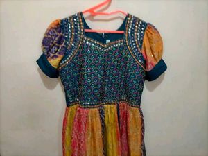 Multicolor Ethnic Gown