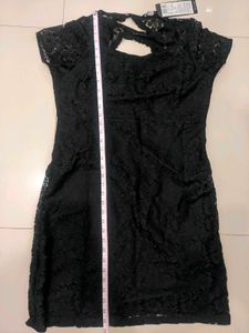 Black Lace Sheath Dress