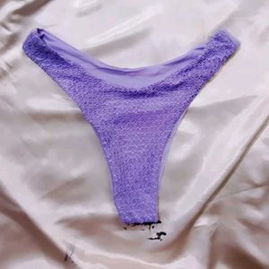 Lavender Lace Thong
