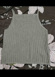 Grey Knit Tank Top