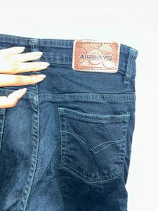 AIRWAYS Dark Green Skinny Jeans