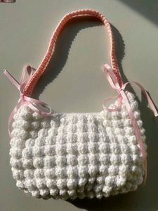 Crochet Popcorn Beg