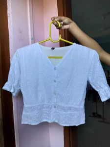 White Zara Dupes Top