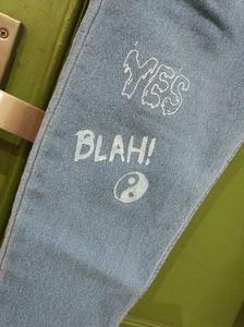 Denim Jeans with Fun Graphics