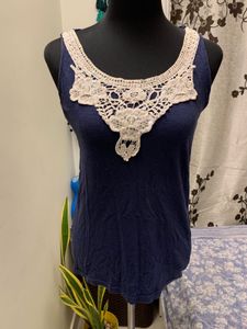 Lace Trim Tank Top