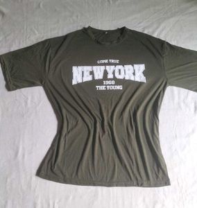 Olive Green Oversized Tshirts