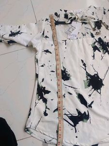 Printed Bell Sleeve Top
