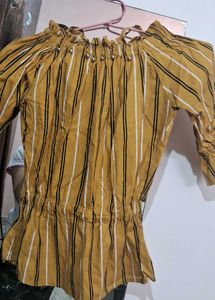 Striped Off-Shoulder Top