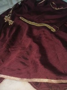 Maroon Lengha Choli Set