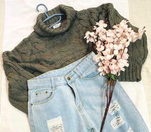 🎁Buy2 Get2 Free Oversized Crop Sweater D