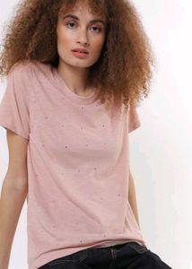 Speckled Round-Neck T-shirt For Women