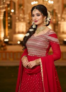 Rani pink Bridesmaid Lehenga Crop Top