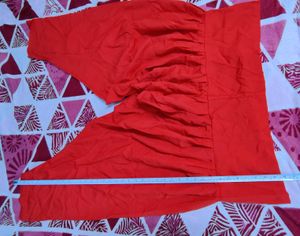 Red Harem Style Pants