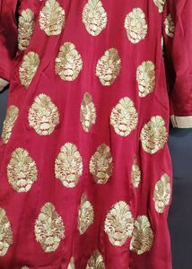 Rust Party Wear Plazo Suit With Dupatta 44 Bust