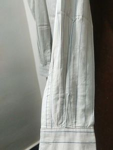 Regular Shirt With Striped Long Sleeve ButtonDown
