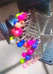 Colorful Beaded Dangle Earrings