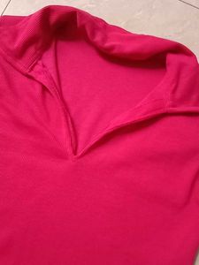Pink Stylish Crop Top