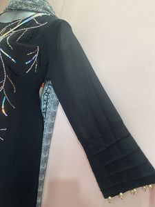 Black Embellished Party Set