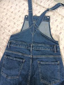 Max Women’s Solid Denim Dungaree – Brand New