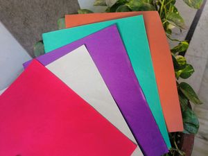 Pack 5 Coloured Sheets