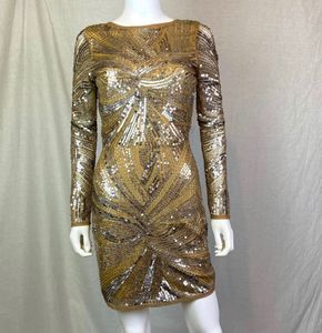 Sparkling Gold Sequin Dress
