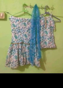 Floral Print Dress Set 3 Piece
