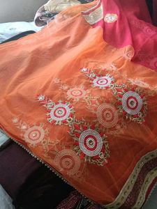 Elegant Embroidered Saree