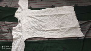 White Cotton  Kurta.