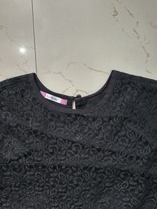 Black Net Kurti