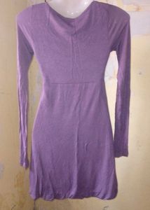 Casual Purple Mini Dress