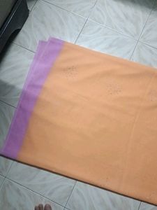 Peach Colour Saree