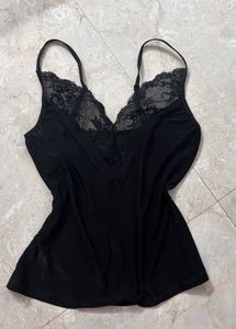 Black Lace Cami Top