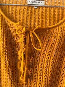 Mustard Knit Top