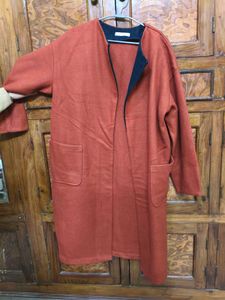 Rust Duster Cardigan Coat