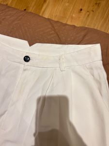 White Wide Leg Pants