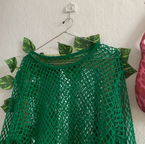 Green Mesh Top