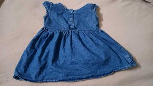 Denim Blue Frock For Girls Kid