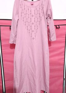 Onion pink popcorn Kurta