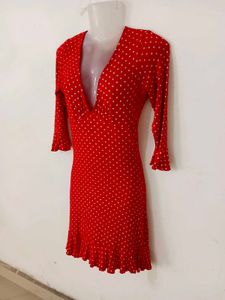 Y2K HOT RED DRESS