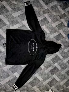 Prada Black Hoodie 100% Original