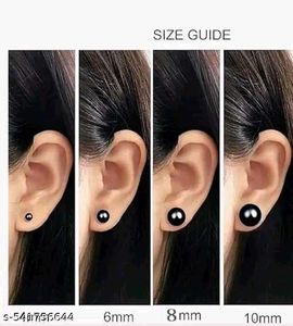 Black Pearl Korean Earring (12pairs)