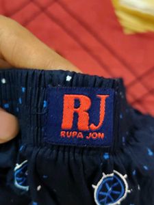 Navy Printed Boxers