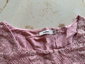 Pink Lace Top - Size M