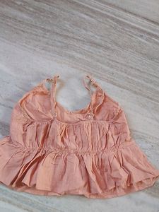 Dusty Pink Cute Crop Top