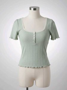 H&amp;M Cute Green Top