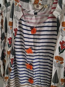 Patterned Tunic &amp; Cardigan Set