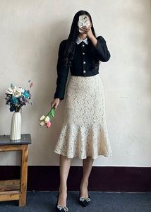 Lace  textured Skirt❤️