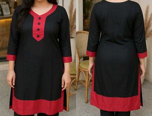 Cute Black & Pink Kurti
