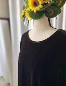 Korean Velvet Brown Maxi
