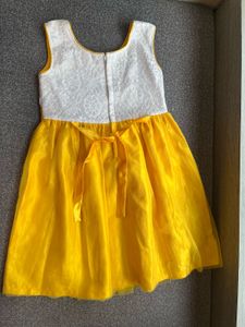 Cute Yellow Lace Dress